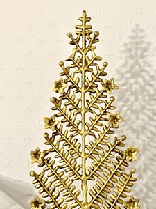 Gold Brass Christmas <b>Tree</b> Perfect for Home Offices Party Styling Festive Decoration and Holiday Gifting Purpose From India - Product Image 2