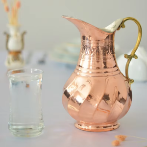 Luxurious Hammered Copper <b>Water</b> Kettles1.5 Liters New Design American Style Customized Color for Parties in India - Product Image 1