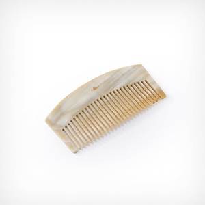 Peine de Cuerno de Búfalo Pulido a Mano, Cepillo para Cabello Marrón Natural, Ecológico - Product Image 1