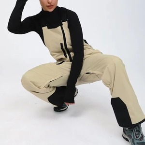 Unisex Custom Logo Polartec Breathable Zipper Closure <b>Ski</b> Bib Pants Plus Size Waterproof Windproof Fleece Insulated Wear - Product Image 6