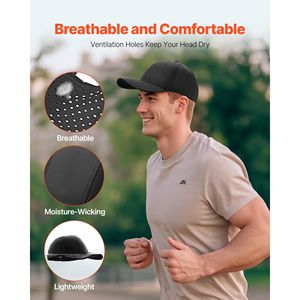 Cappellino da Baseball Sportivo Estivo Leggero e Traspirante con Visiera Curva, Taglia Regolabile, Tessuto Sottile, Tinta Unita - Product Image 4