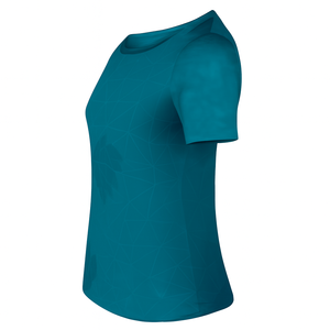 Camiseta de Fútbol para Hombre, Color Verde Azulado, Diseño Geométrico, Manga Corta, Tejido Transpirable de Poliéster, Cuello Redondo, Ajuste Atlético para Todas las Temporadas - Product Image 2