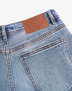 Jean en denim décontracté et formel pour homme, coupe droite, respirant, délavage chimique, 100 % coton, poids moyen, automne, fabriqué au Vietnam - Product Image 4