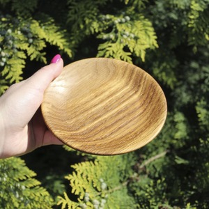 Platos de Madera Ecológicos de Color Natural, Diseños Personalizados Recién Elaborados, Aptos para Lavavajillas, para Bodas, Fiestas y Uso Doméstico - Product Image 2