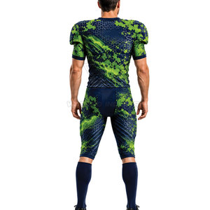 Uniforme de football américain de haute qualité, maillot et pantalon sublimés, conçus pour les entraînements d'équipe et les matchs de championnat - Product Image 4