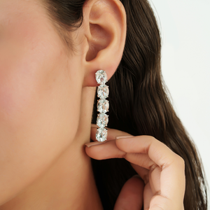 Collar de tenis de plata de ley 925 maciza con gema de aguamarina natural de corte ovalado para mujer, ¡gran oferta! - Product Image 4