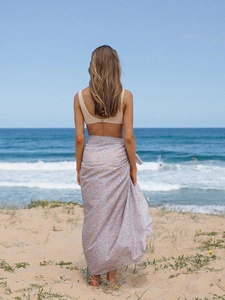 Paréo de plage en coton, écharpe longue, grand paréo, couverture de plage, écharpe en tissu doux, châle tendance - Product Image 5
