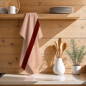 Essuie-tout de cuisine élégant en tissu teint, de haute qualité, en tissu gaufré, au prix le plus bas. - Product Image 1