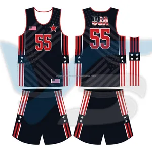 100% Customized Top Quality Wholesale custom basketball jersey sublimation