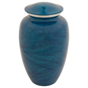 Monet Urn for Ashes Blue Adult Ashes Urn Sturdy <b>Memorial</b> <b>Keepsake</b> Elegant Funeral Burial Accessories - Product Image 1