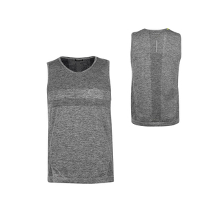 Camiseta sin mangas para hombre HSI con bloques de color, cuello mandarín, tejido a rayas, transpirable, de poliéster/algodón, para uso casual. - Product Image 4