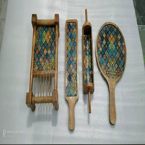 Platos de Madera Ecológicos de Lujo Hechos a Mano con Otros Recubrimientos para Fiestas y Cocina, Exportados por K S de Maharashtra - Product Image 4