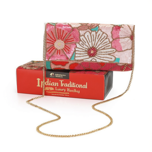 Indian Traditional Luxury Handbag Multicolor Crystal Glass Beaded Durable Artisan Craft Premium Handmade Fashion Accessories - Product Image 2