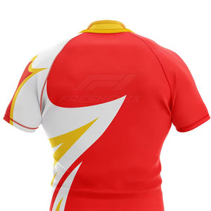 Factory Direct Sale Rugby Jersey Custom Team Breathable Eco-Friendly 100% Polyester Short Anti-Bacterial Training Wear <b>Athletic</b> - Product Image 3