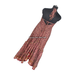 Nuevo Vestido Maxi de Seda con Estampado Estilo Hippie Vintage para Mujer, Vestido con Tirantes, Étnico, Elegante, Multicolor, Ropa de Verano, Diseño Vintage, Ibiza - Product Image 3