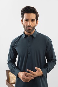 Shalwar Kameez traditionnel pour hommes, de qualité supérieure, élégant et confortable, idéal pour les mariages et les rassemblements religieux. - Product Image 3