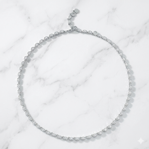 Delicado Collar de Diamantes Marquise en Oro de 14K para Mujer, Joyería Minimalista en Cadena para Combinar, Regalo de Aniversario para Ella, Oro Sólido - Product Image 5