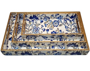 ถาดเสิร์ฟไม้ MDF พรีเมียมทันสมัย ผลิตด้วยมือ สำหรับใช้ในบ้าน โรงแรม ร้านอาหาร - ของตกแต่งโต๊ะอาหาร - Product Image 1