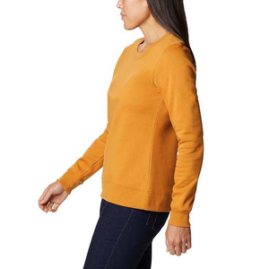 New Design Crew Neck Custom Autumn Gym Fitness Sets Women Plain Cotton Loose Long Sleeve Pullover Crop Top Sweatshirt Women - Product Image 3
