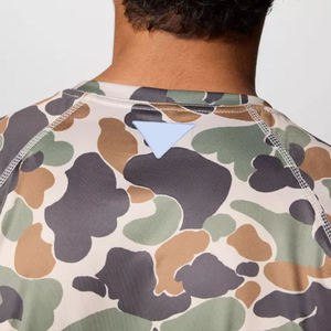 เสื้อเชิ้ตตกปลาแขนยาวลายพรางสำหรับผู้ชาย กันน้ำ ระบายอากาศได้ดี ไซส์ใหญ่ UPF 50 แห้งเร็ว ผลิตจากโพลีเอสเตอร์ แบบสวมหัว สำหรับกิจกรรมกลางแจ้ง - Product Image 3