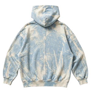 Sweat à capuche unisexe gothique vintage délavé à l'acide avec logo brodé, poche kangourou, cordon de serrage, écologique et coupe-vent - Product Image 2