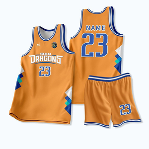 Conjunto de Uniforme de Baloncesto Personalizado de Alta Calidad, Jersey y Pantalones Cortos Transpirables de Poliéster con Logotipo Personalizado - Product Image 3