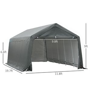 Tettoia per Auto 12x20 Resistente, Impermeabile, Stile Semplice, in Materiale PC, Riparo per Parcheggio, Protezione Affidabile per Veicoli - Product Image 3