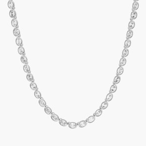 Collar de Cadena de Moissanita de Lujo para Mujer, Plata de Ley 925, Elegante Collar de Eslabones, Joyería de Moda Brillante, Accesorio de Regalo - Product Image 5