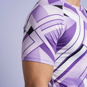 Wholesale Men Compression T Shirt Custom Sublimation Print Fitness Gym Workout Sports Base Layer Tight Athletic Training Wear - Product Image 6
