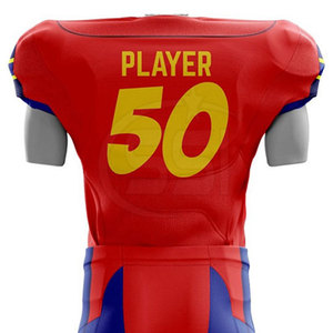 Uniforme de football américain de qualité supérieure, matière polyester respirante, couleurs et tailles personnalisées, vêtements d'équipe - Product Image 6