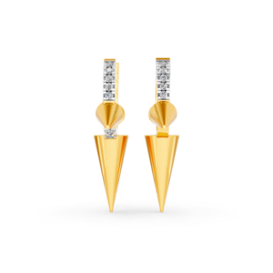 Pendientes de Oro Sólido de 14K, 9K, 10K y 18K con Diamantes de Laboratorio, Certificados por IGI, RJC, ODM, OEM, Fabricante de Joyería Fina Ética, Venta al por Mayor EA501913 - Product Image 1