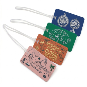 Personalized PVC Travel Bag Tags Custom Rubber <b>Suitcase</b> Labels Durable Waterproof Identification Accessories - Product Image 2
