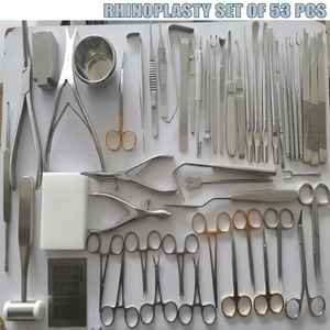 Ensemble de rhinoplastie de 53 pièces, kit d'instruments chirurgicaux pour la chirurgie plastique du nez - Product Image 3