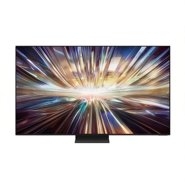 For 75 Inch QLED Smart TV 8K Resolution 120Hz Refresh Rate HDR Curved Screen Android Platform WiFi Interface Black Kitchen