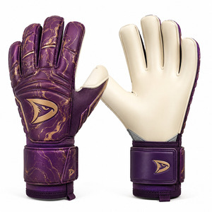 Guantes de Portero de Fútbol sin Correa |   Guante de látex de corte negativo con puño elástico |   Miami Teal Venta al por Mayor OEM - Product Image 3