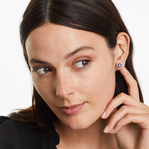 Boucles d'oreilles clous en argent 925 de qualité supérieure avec diamants Moissanite, forme ronde brillante, haute brillance, bijoux fins élégants, cadeau d'anniversaire - Product Image 5