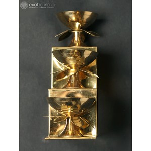 Juego de tres lámparas de mesa colgantes de pared de latón hechas a mano lámparas y accesorios de aceite indio - Product Image 4