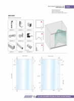 Nouveau système de porte de douche pliante en acier inoxydable SUS304 avec verre trempé 2026 – Ensemble de porte de douche bi-pliante pour salle de bain