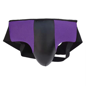 Wholesale Custom Logo Leather New Style Lightweight High Quality Customizable <b>Groin</b> Guard <b>Protector</b> Men Sports Athletic WHITE - Product Image 3