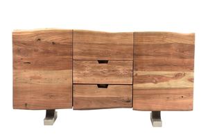 Designer Handmade <b>Wooden</b> Sideboard Cabinet with Four Door Configuration and Spacious <b>Shelving</b> for Bedroom Kitchen and Dining Use - Product Image 6