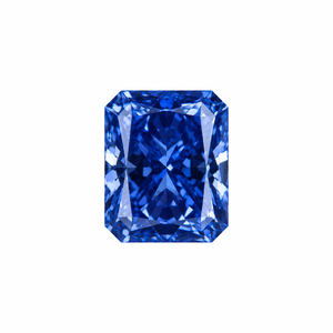 Diamant de laboratoire bleu foncé, taille radiant, 0,3 à 2 carats, clarté VVS1, CVD, pour bijoux unisexes - Product Image 1