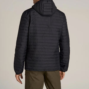 Veste matelassée longue imperméable et respirante de haute qualité, personnalisable OEM, pour homme, avec logo sur mesure, design décontracté hiver, poches - Product Image 4