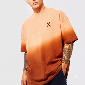 T-shirt Homme Oversize Col Rond en Coton Épais Respirant Séchage Rapide Coupe Ample Manches Courtes Haut de Gamme Quotidien Tendance - Product Image 1