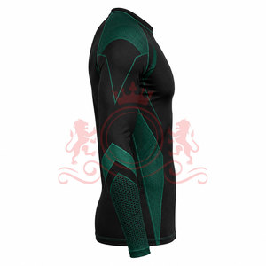 Comfortable <b>Athletic</b> Top With Four Way Stretch Technology Rash Guard For Fitness Sessions Rash Guard - Product Image 4