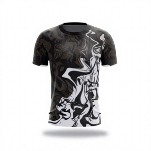 เสื้อกีฬาแบบซับลิเมชั่นสั่งทำได้ ระบายอากาศได้ดี สำหรับทุกเพศ ขายส่ง พิมพ์ลายทั้งตัว สำหรับทีมกีฬา ผู้ผลิต OEM ขั้นต่ำสั่งซื้อน้อยเพียง 100 ชิ้น - Product Image 1