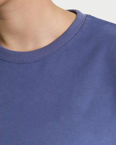 Nueva Sudadera Corta Extra Grande para Mujer con Logotipo Personalizado, Sudadera de Algodón y Felpa con Hombros Caídos y Cuello Redondo, Sudadera de Alta Calidad - Product Image 5
