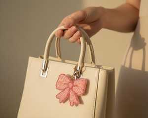Porte-clés perlés artistiques avec broderie détaillée, accessoires faits à la main pour clés, sacs à main, sacs à dos et sacs de voyage - Product Image 5