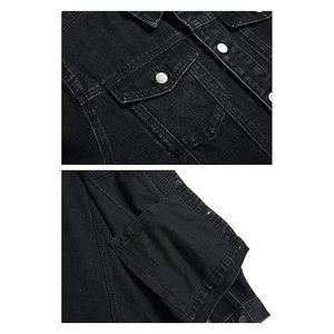 แจ็คเก็ตยีนส์ผู้ชายทรงสลิมฟิต ยืดได้ แต่งขาดสไตล์คลาสสิก เสื้อโค้ทเดนิมเท่ห์ๆ สไตล์ลำลอง สตรีทแวร์ แฟชั่นเสื้อนอกสำหรับผู้ชาย - Product Image 5