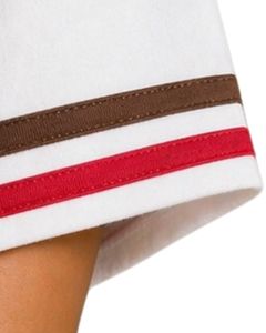 Camiseta Blanca Oversize Personalizada para Mujer, Estilo Casual Holgado de Algodón para Verano, con Ribete en Contraste y Manga Corta, Estilo Urbano - Product Image 6