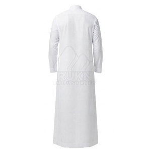 Nouvelle Thobe Arabe Traditionnelle à Manches Longues, Vêtement Musulman, Col Montant, Design Élégant, Coton Décontracté pour Usage Quotidien et Événements Spéciaux - Product Image 6
